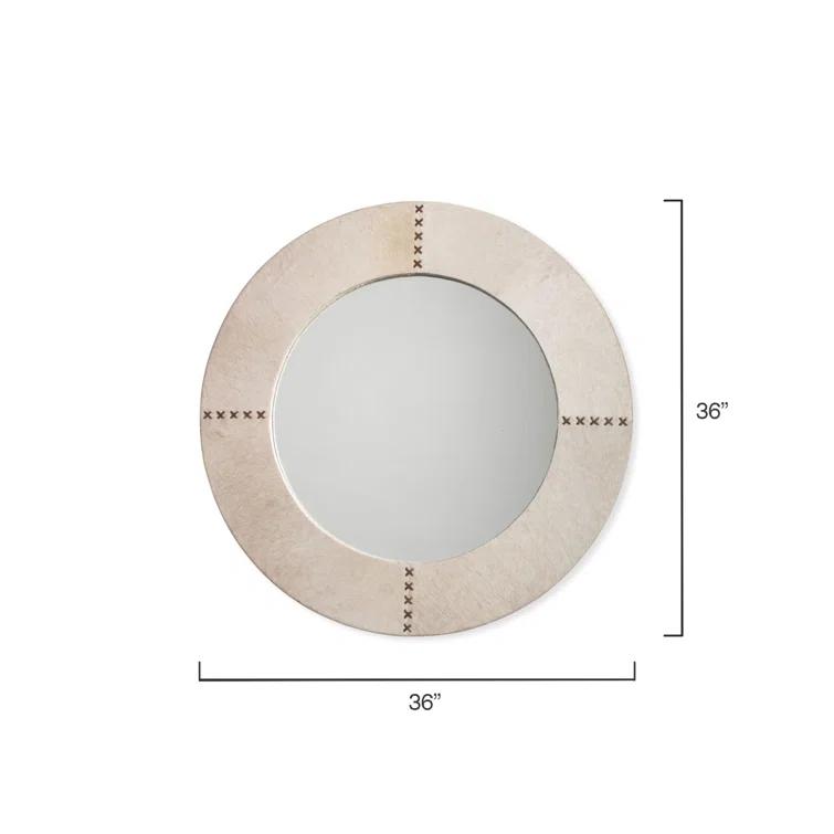 Aaden Round Hide Wall Mirror