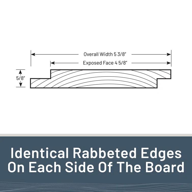 Edge 1 in. x 6 in. x 8 ft. Charred Collection Shiplap Pine Board