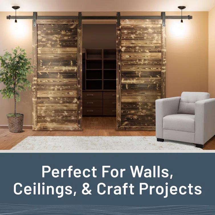 Edge 1 in. x 6 in. x 8 ft. Charred Collection Shiplap Pine Board