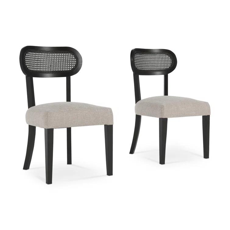 Kosas Home Italo Dining Chair Oatmeal Set of 2