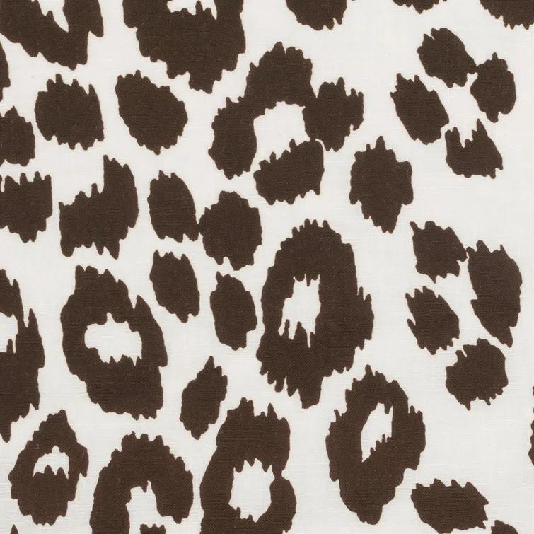 Cinder Leopard Print Linen Table Runner 16 x 108