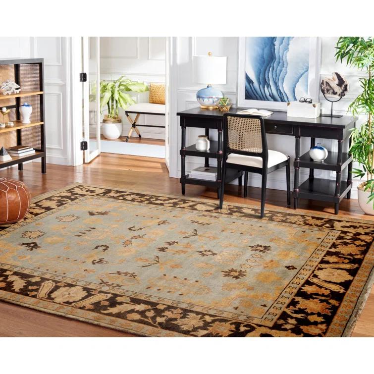 Oushak Hand Knotted Wool Oriental Rug