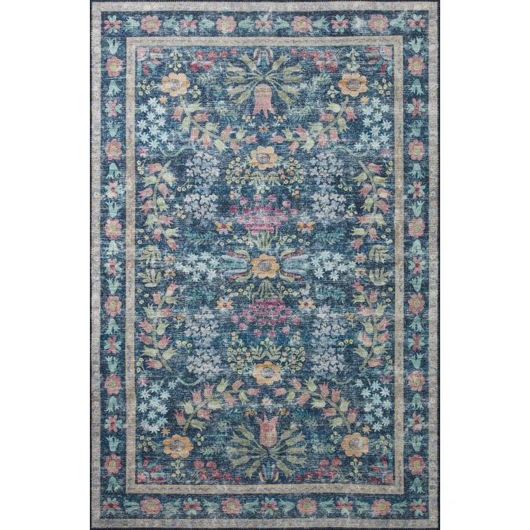 Rifle Paper Co. X Loloi Maison Frances Blue / Multi Area Rug