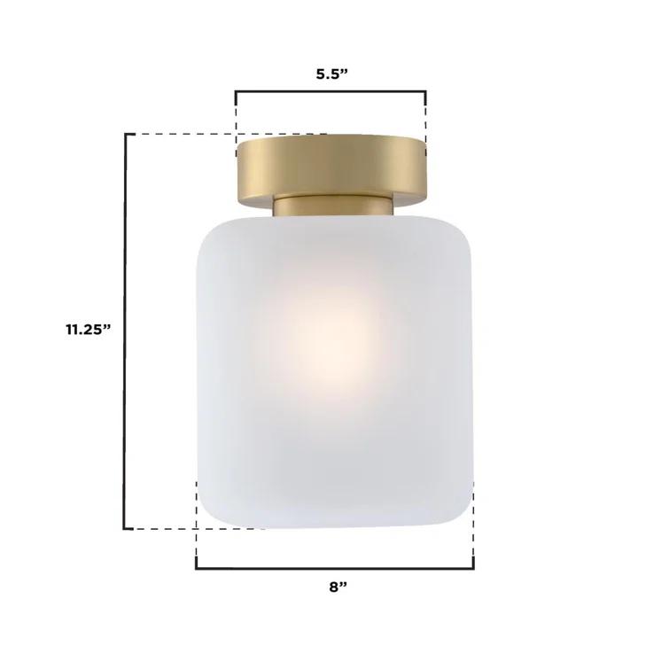 Judd Glass Semi Flush Mount