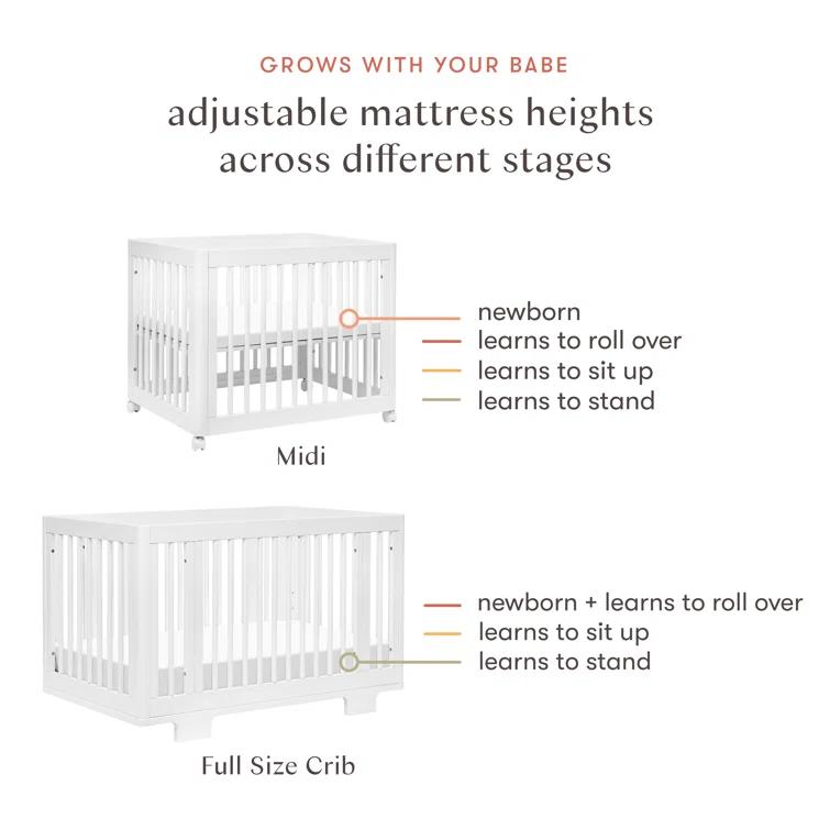 Yuzu 8-In-1 Convertible Crib With All-Stages Conversion Kits