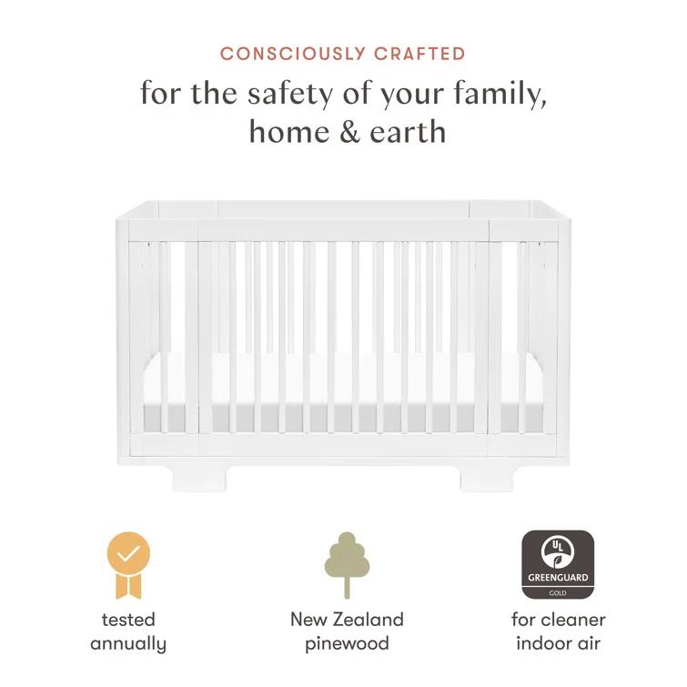 Yuzu 8-In-1 Convertible Crib With All-Stages Conversion Kits