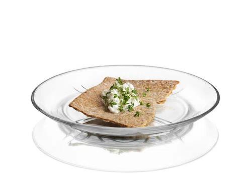 Kosta Boda Bruk 7.67'' Glass Appetizer Plate