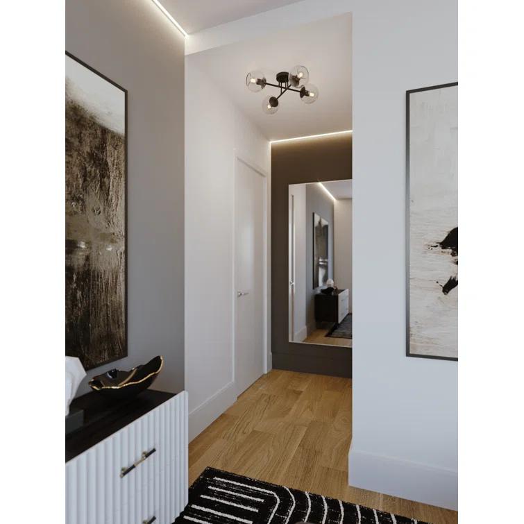 AFX - Jamie 4- Light Ceiling Semi Flush in Contemporary-Modern-Transitional