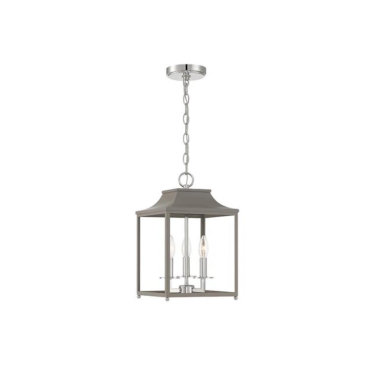 Lunete 3 Light Metal Dimmable Lantern Chandelier