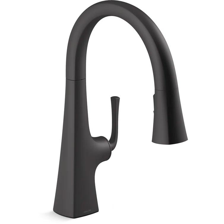 Graze Pull-Down Kitchen Sink Faucet with Three-Function Sprayhead