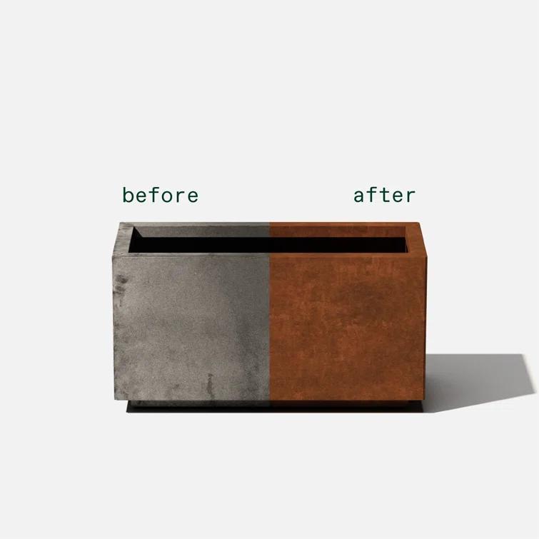 Corten Steel Series Long Box Planter