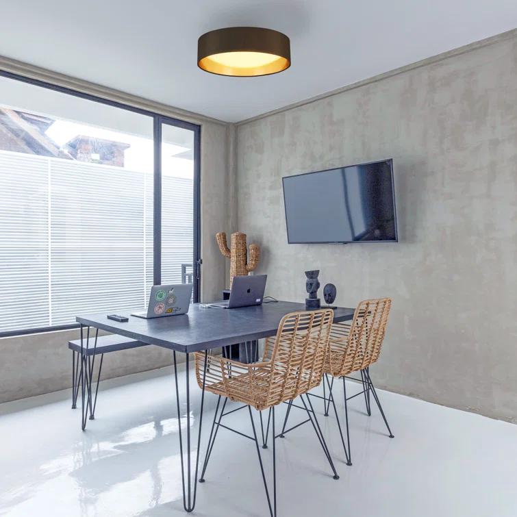 Murphie Single Light Polyester LED Flush Mount