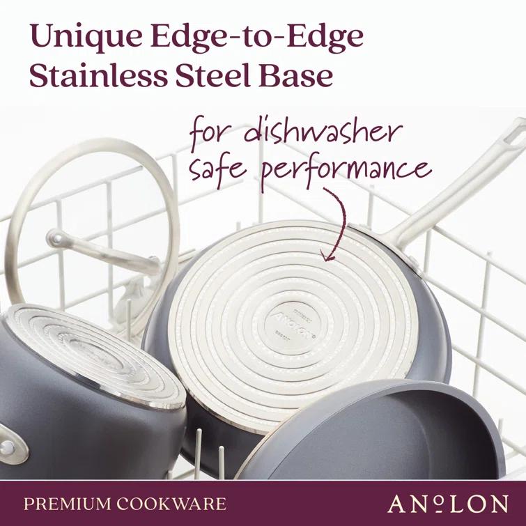 Anolon Accolade 12.25" Forged Hard-Anodized Nonstick Frying Pan with Lid