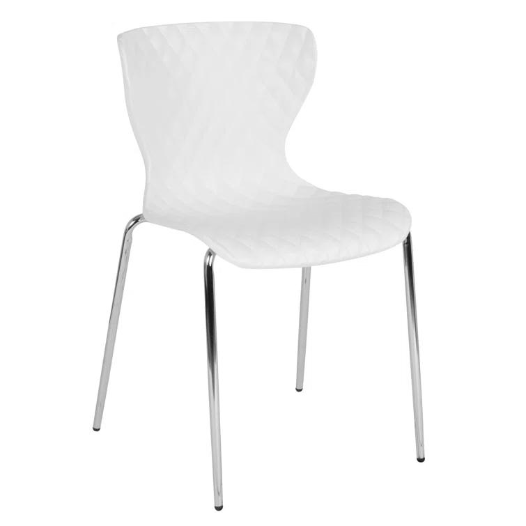 Flash Furniture Lowell Contemporary Design Plastic Stack Chair (Set of 4)