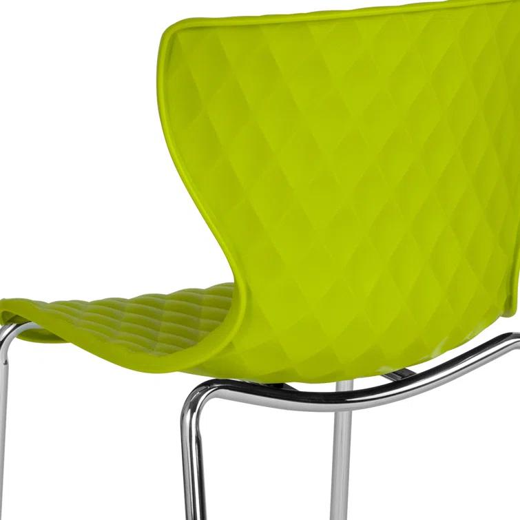Lowell Contemporary Design Plastic Stack Chair (Set of 4)