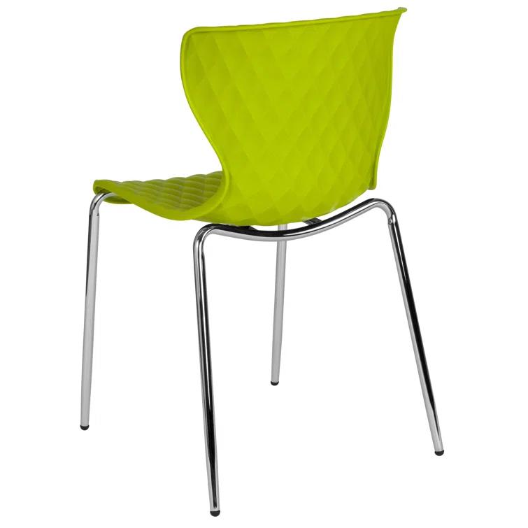 Lowell Contemporary Design Plastic Stack Chair (Set of 4)