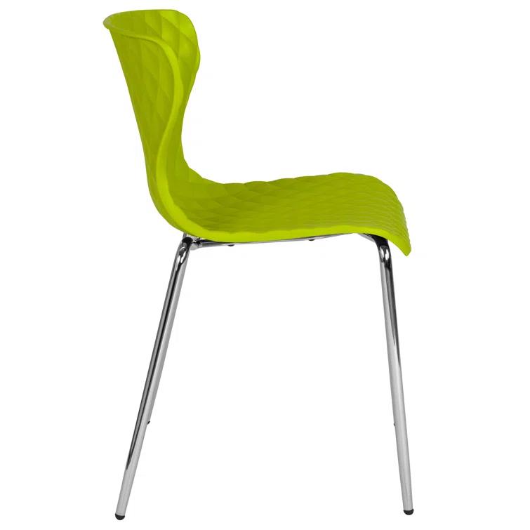 Lowell Contemporary Design Plastic Stack Chair (Set of 4)