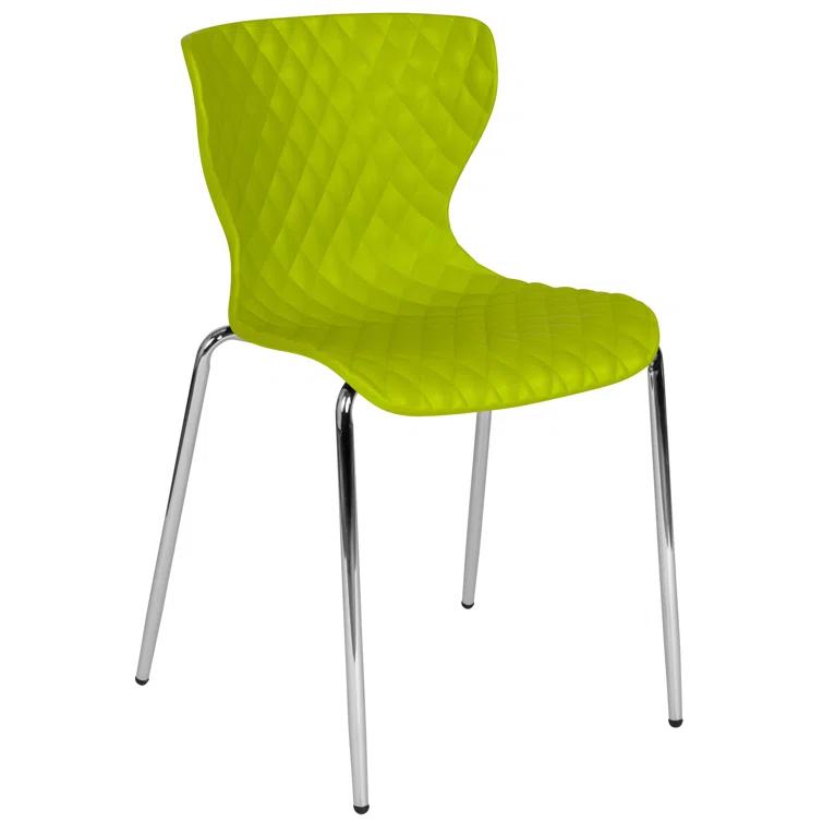 Lowell Contemporary Design Plastic Stack Chair (Set of 4)