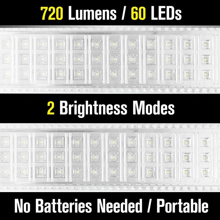 Bell+Howell Light Bar, 720-Lumens Rechargeable Portable Lamp with Folding Stand and Hanger