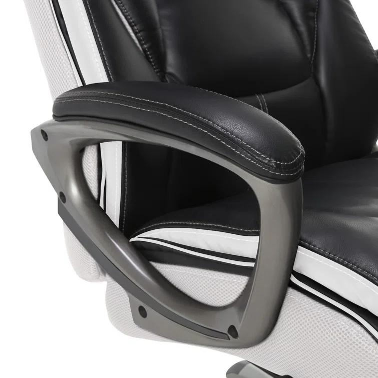 Serta Lautner Executive Office Chair, SmartLayers and ComfortCoils Technology, Adjustable Lumbar