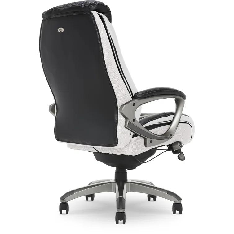Serta Lautner Executive Office Chair, SmartLayers and ComfortCoils Technology, Adjustable Lumbar