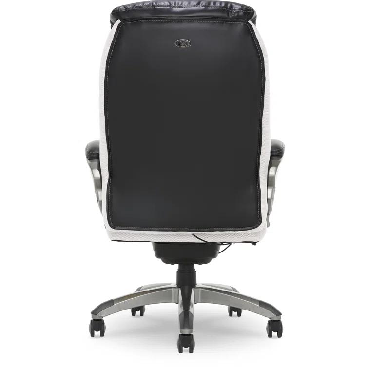 Serta Lautner Executive Office Chair, SmartLayers and ComfortCoils Technology, Adjustable Lumbar