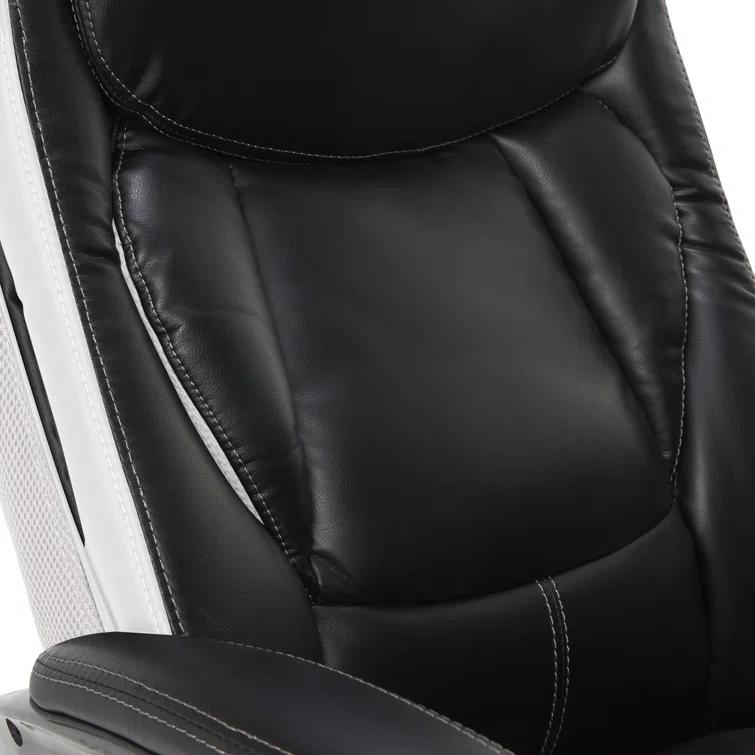 Serta Lautner Executive Office Chair, SmartLayers and ComfortCoils Technology, Adjustable Lumbar
