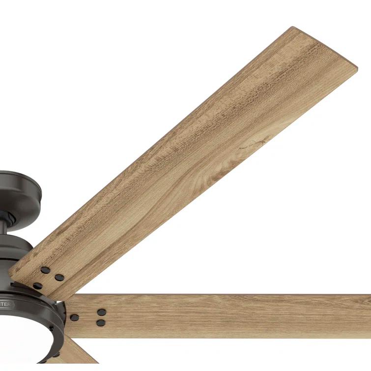 Gravity 6 - Blade Ceiling Fan with LED Light Kit and Handheld Remote and Wifi Smart Fan