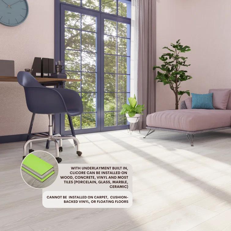 Lucida USA MaxCore Pro 20mil x 7.3" W x 48" L Click Lock Luxury Vinyl Plank Flooring