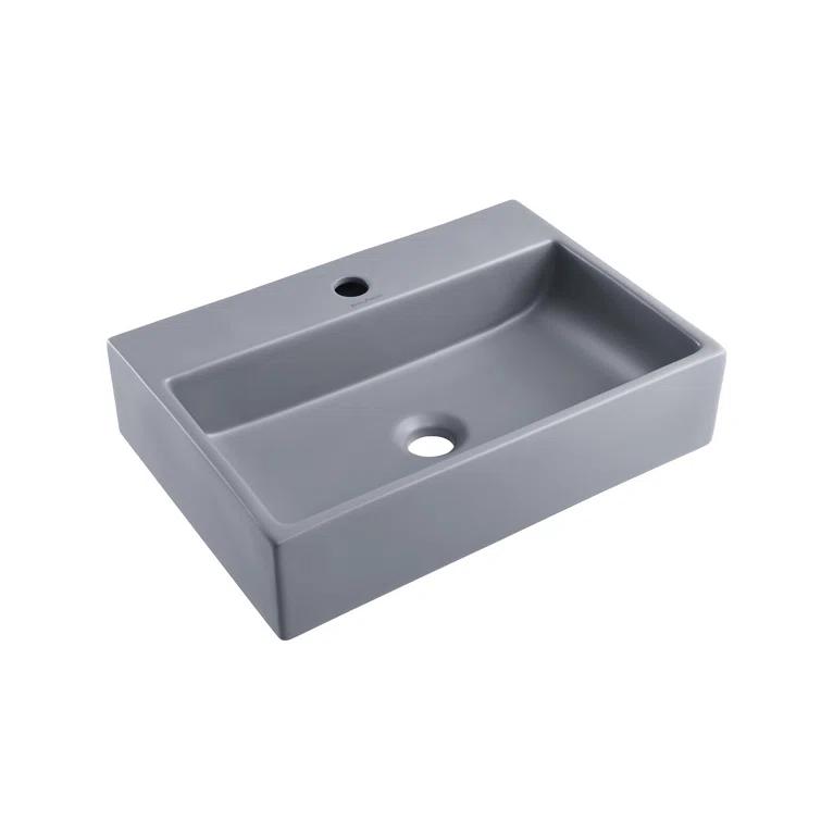 Claire 20 Rectangle Ceramic Vessel Sink