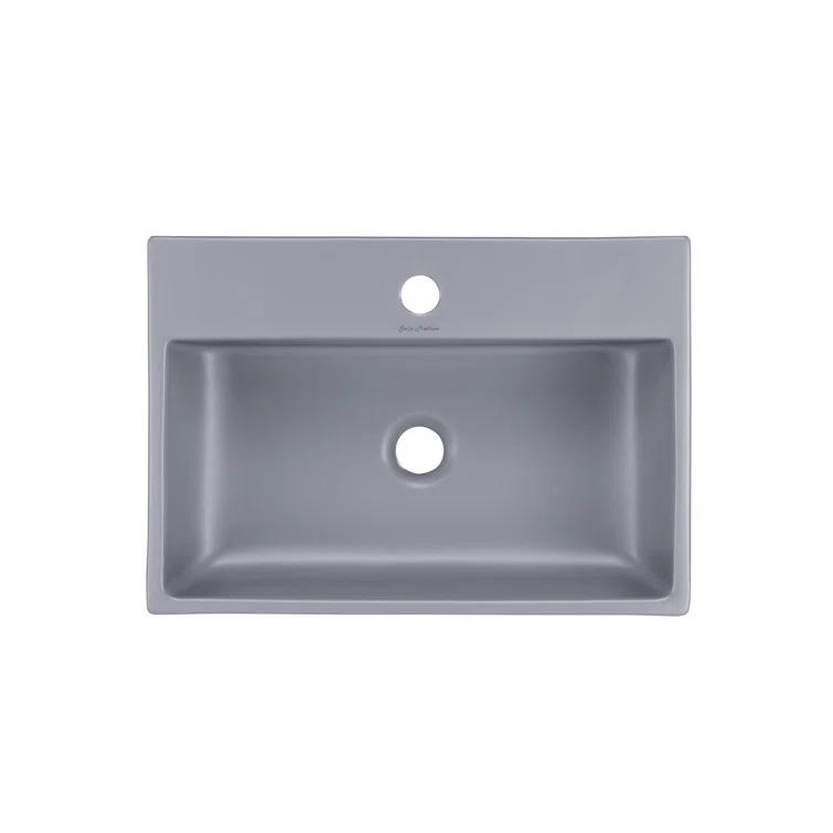 Claire 20 Rectangle Ceramic Vessel Sink