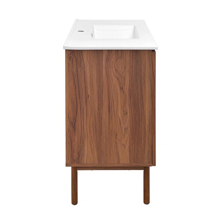 SM-BV663 Classe 36" Freestanding Bathroom Vanity in Golden Oak with Sink Top