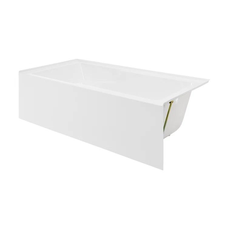 Voltaire 72" x 36" Alcove Bathtub with Apron and Armrest