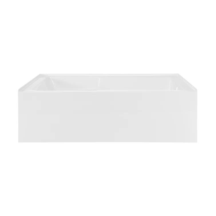 Voltaire 72" x 36" Alcove Bathtub with Apron and Armrest