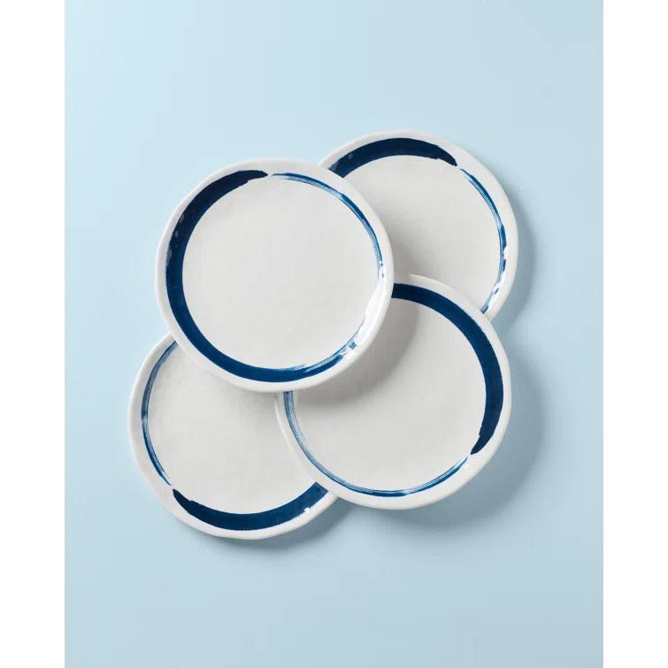 Lenox Blue Bay Melamine Dinnerware Dinner Plate, Set of 4