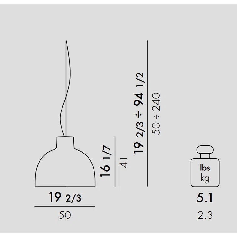 Bellissima 1 - Light Single Pendant