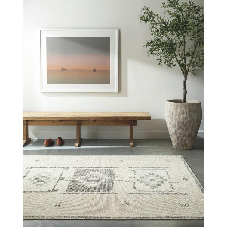 Becki Owens x Surya Solana Vintage Charcoal/Beige Area Rug