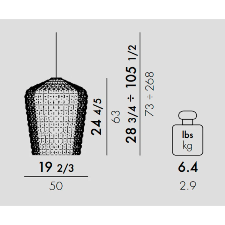 Kartell Kabuki Suspension Pendant