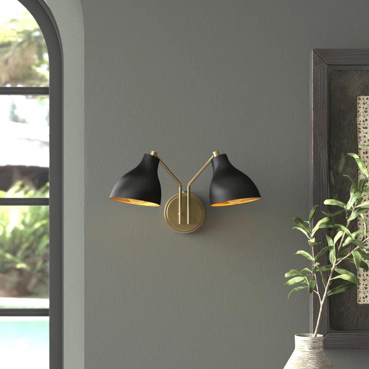 Elyse 2 Light Dimmable Armed Sconce