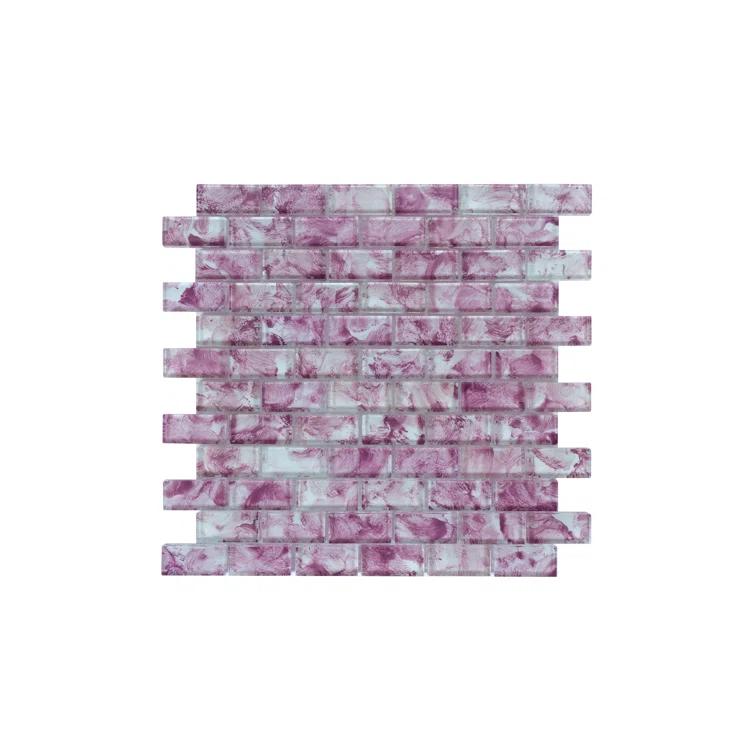 WS Tiles® Swimming Pool Series 1" x 2" Straight Edge Glass Mosaic Tile