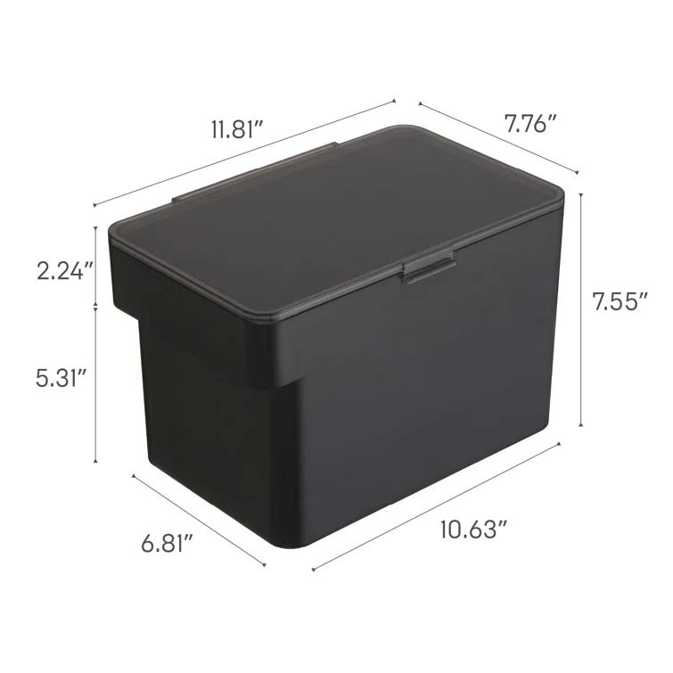Yamazaki Home Airtight Pet Food Medium Storage Container With Transparent Lid, 1.6 gallons
