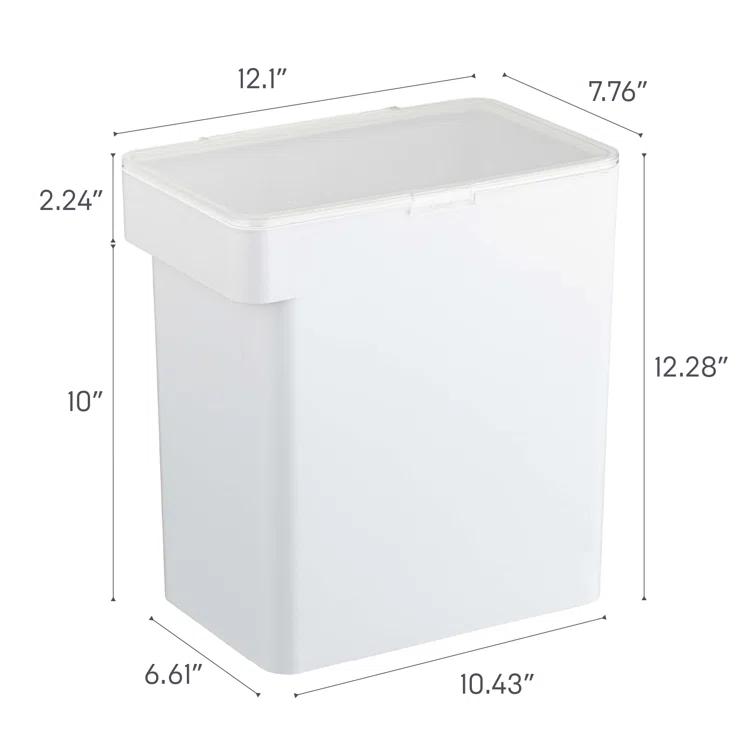 Yamazaki Home Airtight Pet Food Large Storage Container With Transparent Lid, 3.2 gallons