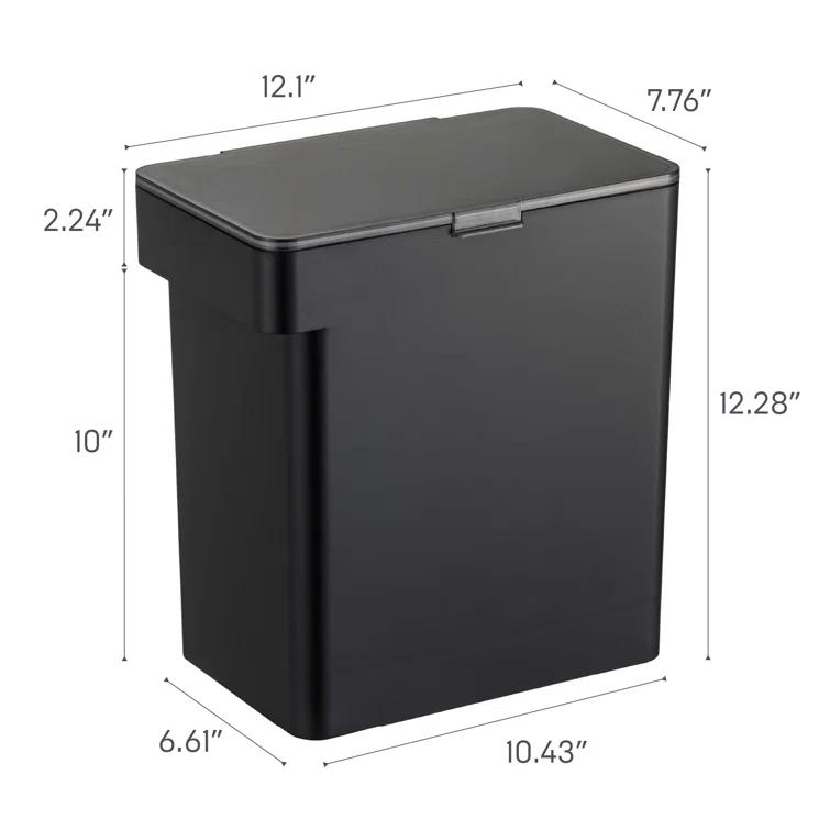 Yamazaki Home Airtight Pet Food Large Storage Container With Transparent Lid, 3.2 gallons