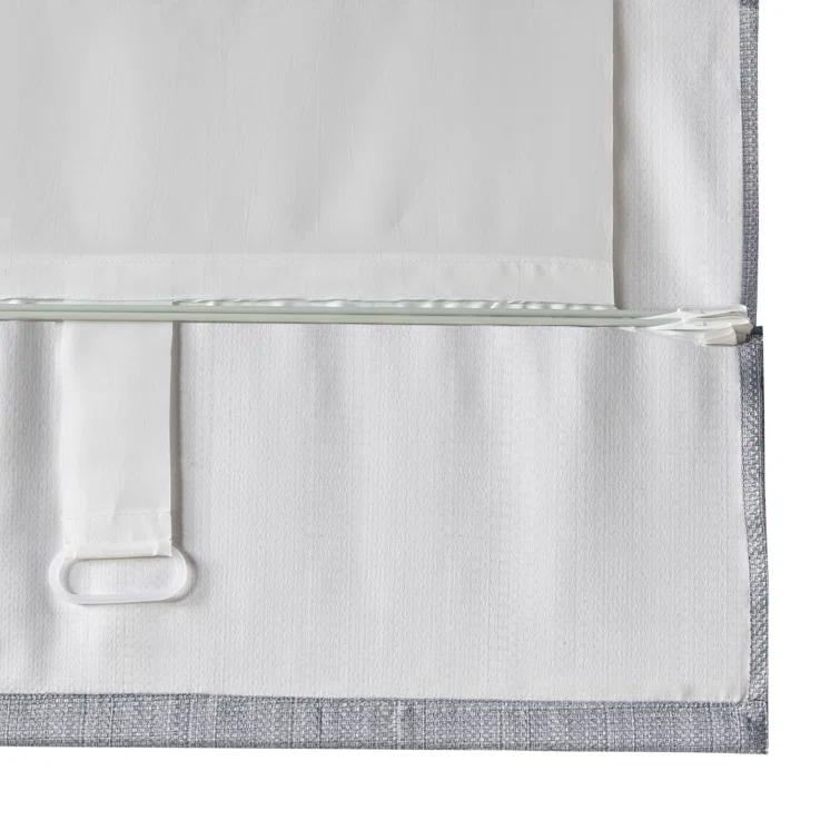 Galen Basketweave Cordless Room Darkening Roman Shade
