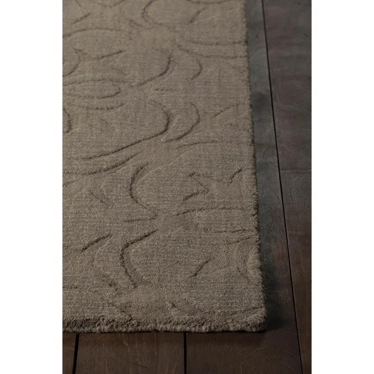 Rekha Patterned Tranditional Brown Area Rug
