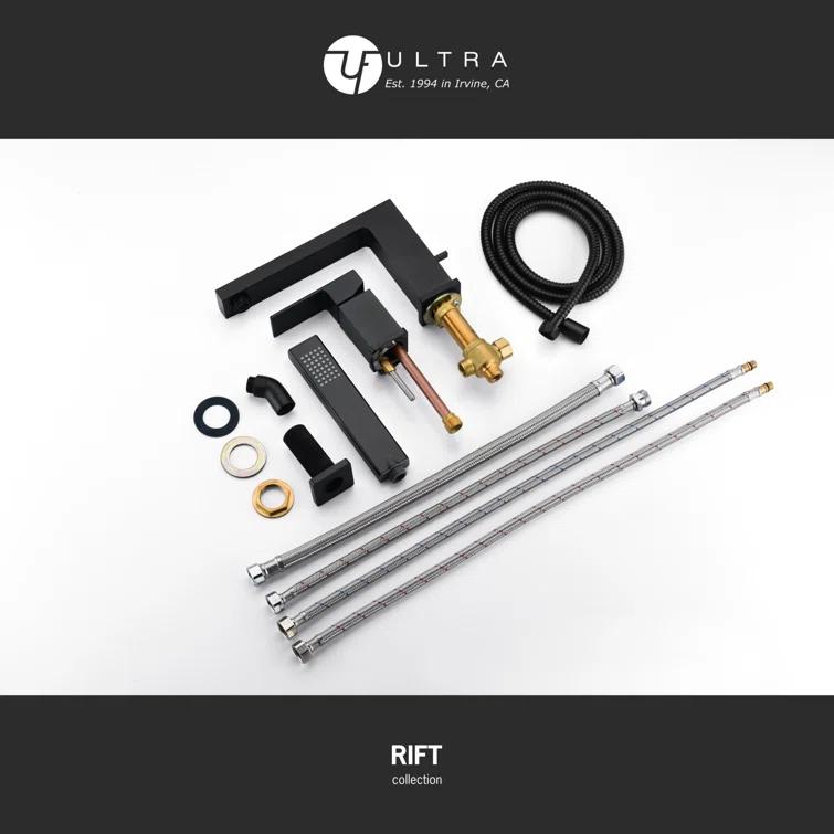 Ultra Faucets UF65847 Rift Deck Tub Filler