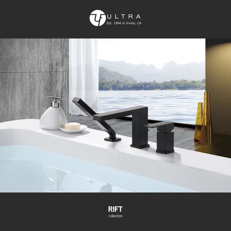 Ultra Faucets UF65847 Rift Deck Tub Filler