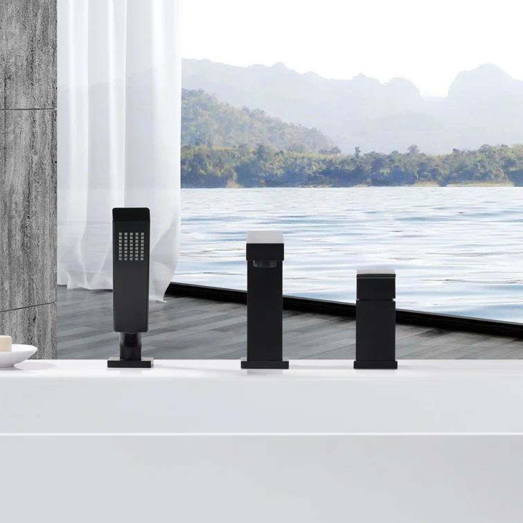 Ultra Faucets UF65847 Rift Deck Tub Filler