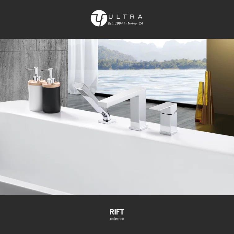 Rift 1 Handle Bathroom Roman Tub Faucet