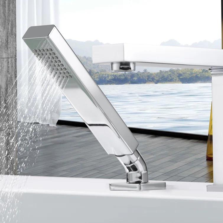 Rift 1 Handle Bathroom Roman Tub Faucet